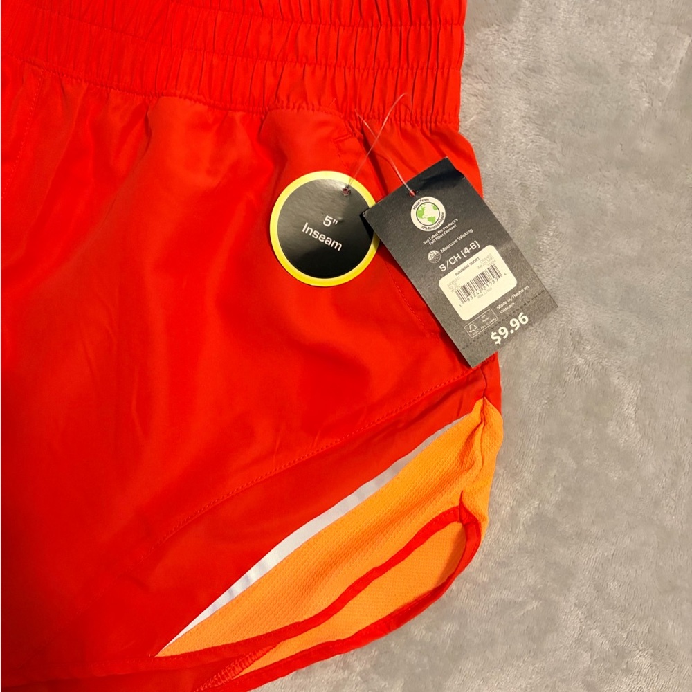 Avia Orange Colorblock Short Sleeve Hoodie & Shorts - Picture 7 of 8